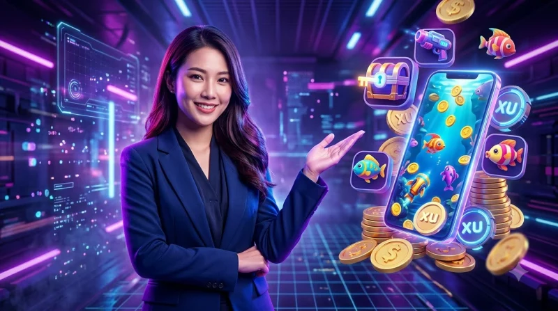 Cơ chế bắn cá ăn xu gồm mục tiêu, mức đạn và xu tiêu hao
