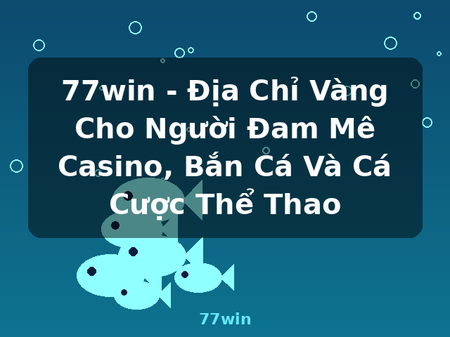 77win - Địa Chỉ Vàng Cho Người Đam Mê Casino, Bắn Cá Và Cá Cược Thể Thao - 77win